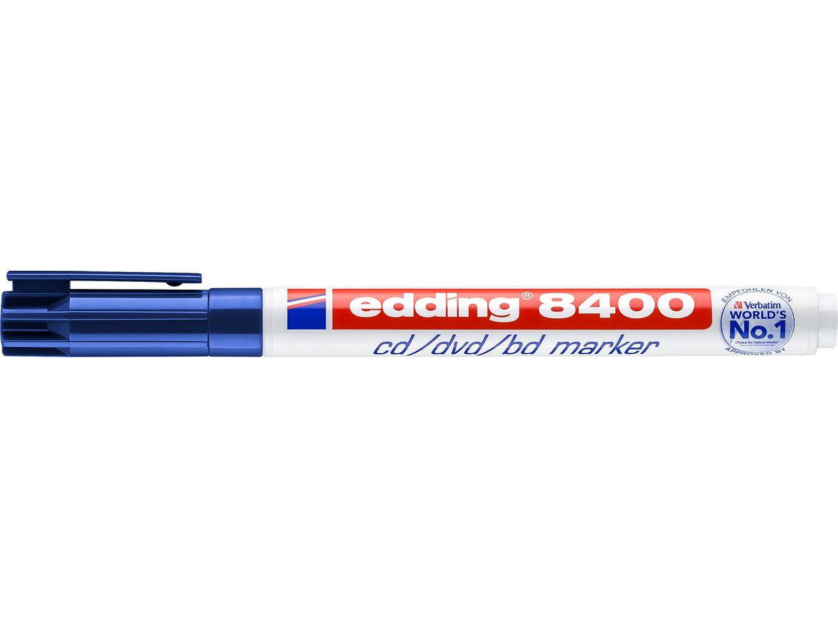 EDDING CD-Marker 8400 0,5-1mm 8400-3 blau (4004764827176)
