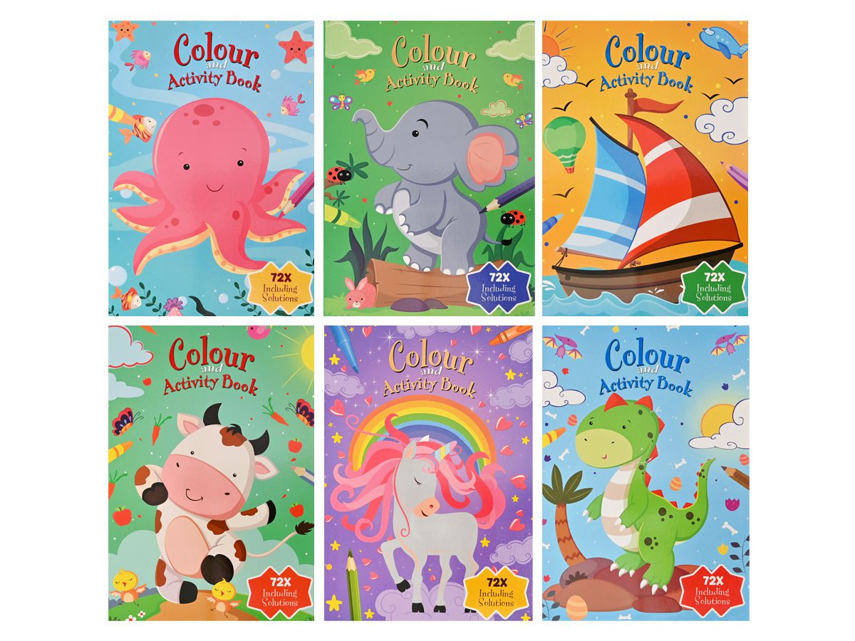 ROOST Livre d'activités dessin A4 B903 assortis (8711851090301)