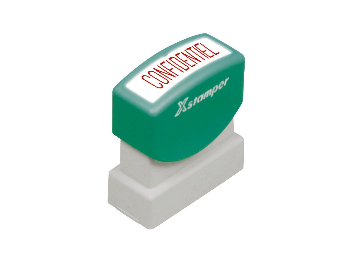 XSTAMPER Tampon Confidentiel F F110-R rouge (4974052966200)