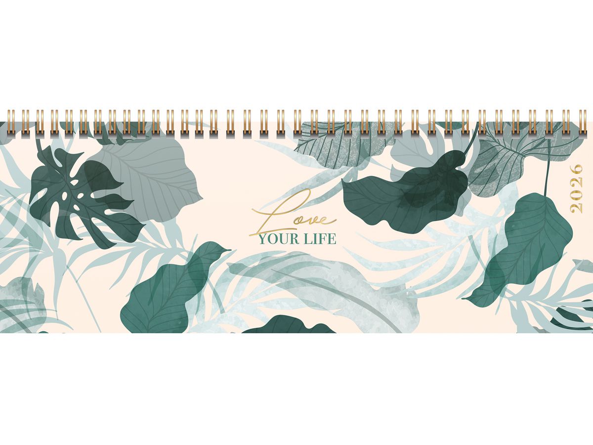 RIDOIDE Cal. de table Design Line 2026 7036311026.26 1S/2P Love AL 29.7x10.5cm (4003273791404)