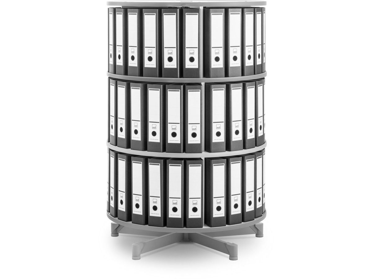 MOLL Colonna rotante DEPOTFILE 1002306 bianco, 3 piani 80x80x123cm (4042984142532)