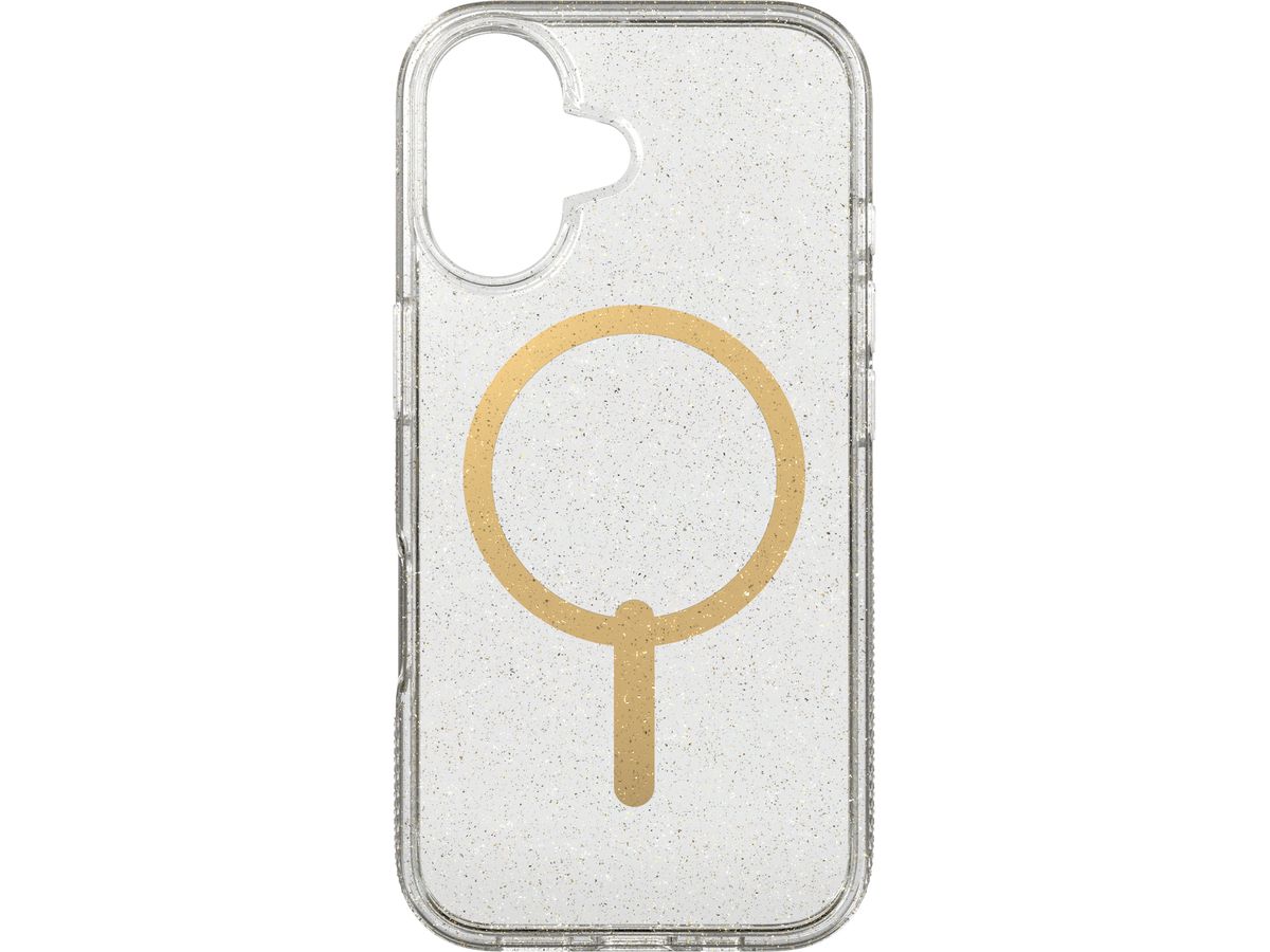ZAGG Milan Cases Snap Apple 702315126 iPhone 16,Gold Glitter (0840390319623)