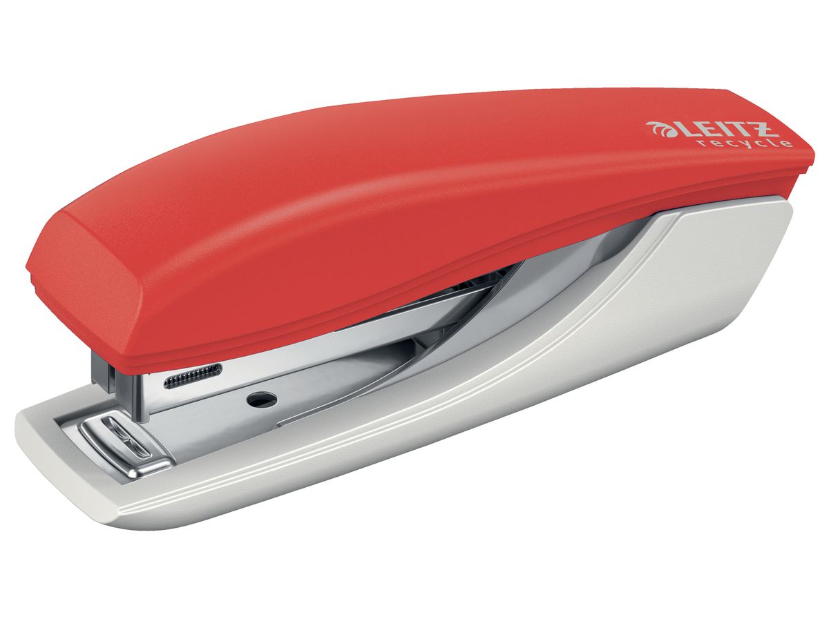 LEITZ Cucitrice Mini NeXXT Recycle 5617-00-25 rosso, CO2 neutro 10 fogli (4002432135394)