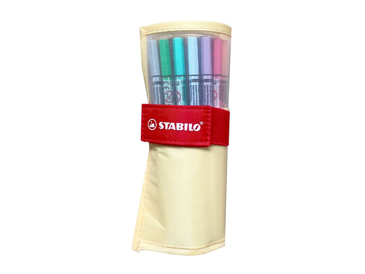 STABILO Rollerset point 68 1.1mm 6825-08-02CH 25 couleurs ass. jaune pastel (4006381589307)