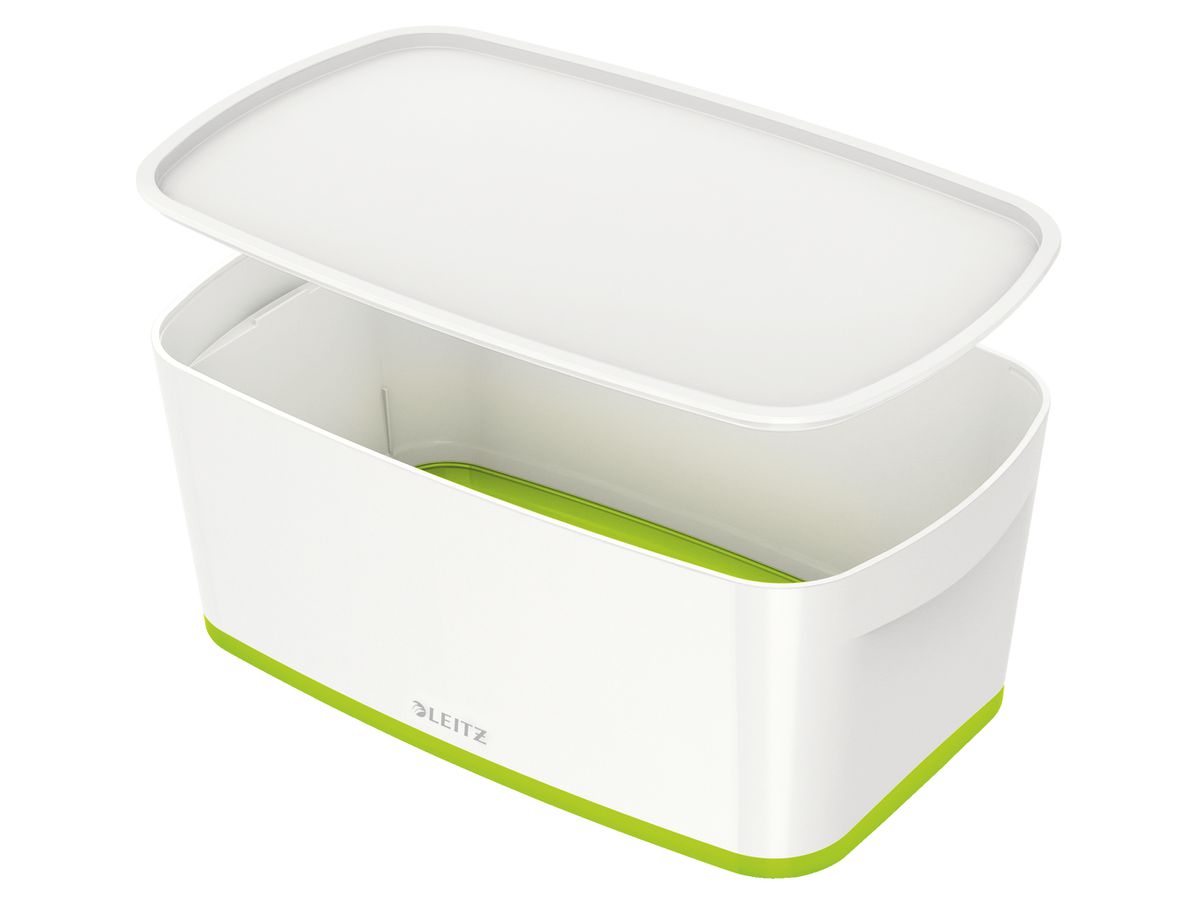 LEITZ MyBox S avec couvercle 5lt 5229-10-54 blanc/vert (4002432123629)
