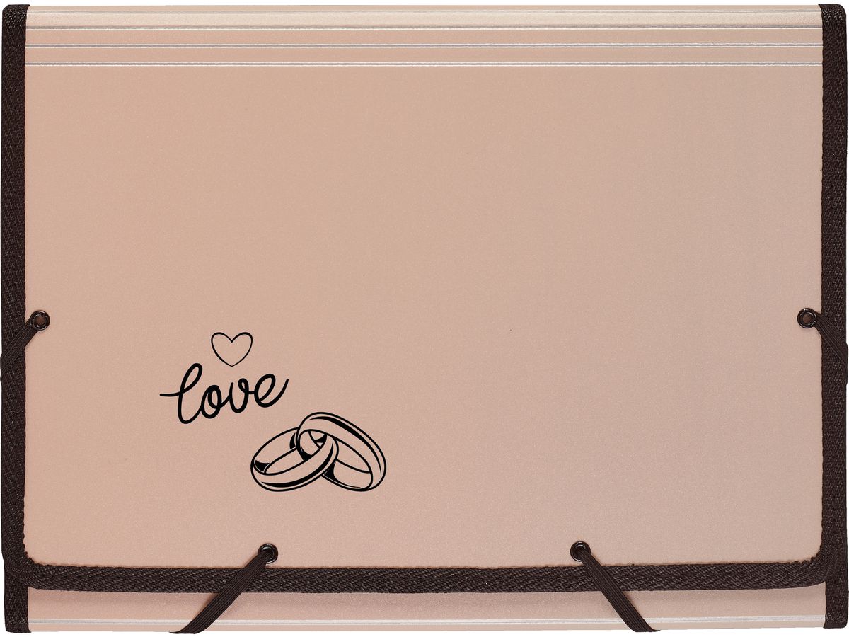 KOLMA Dossier à compartiments A4 11.134.08 or rosé,love (7611967113813)