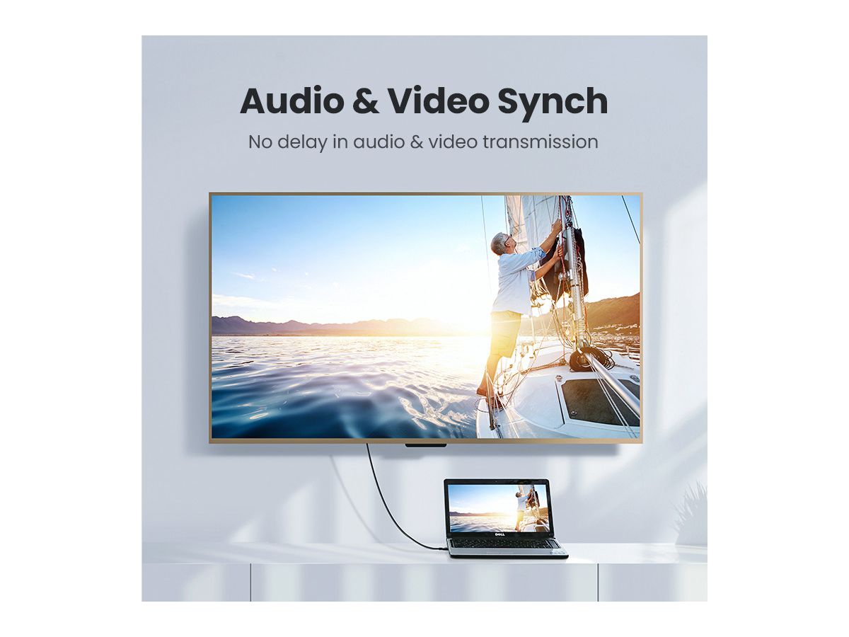 UGREEN HDMI 2.0 Cable 4K 10115 Male to Male, 1m, Black (6957303811151)