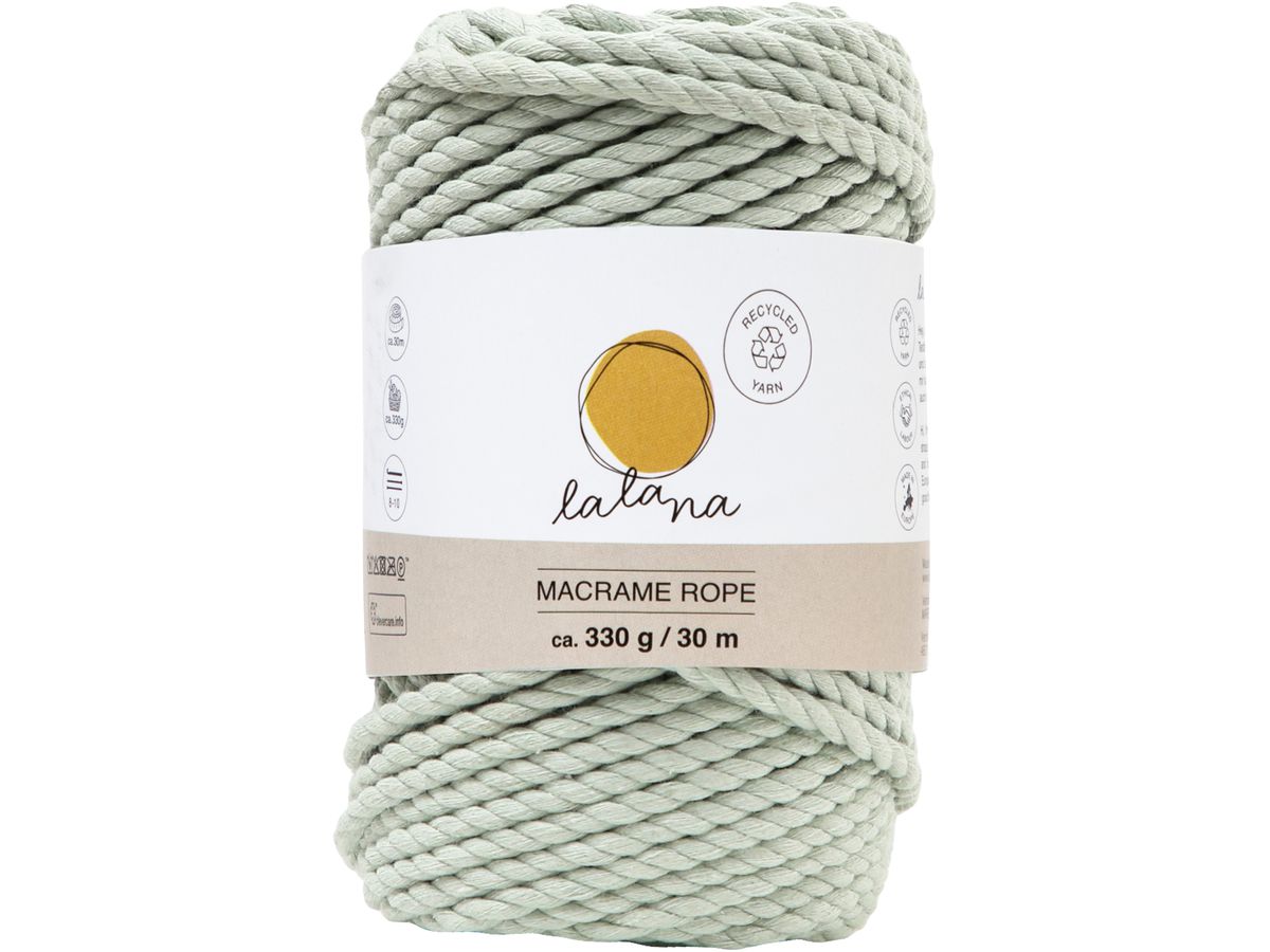 I AM CREATIVE Macrame Rope 6205.24 little green, 5mm, 330g (7640415812558)