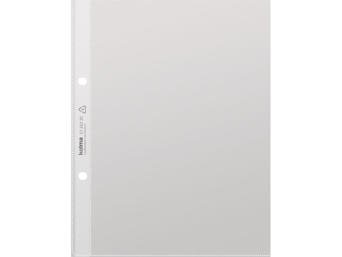 KOLMA Buste trasparenti A5 57.602.20 CopyResistant, lisce 10 pz. (7611967570258)