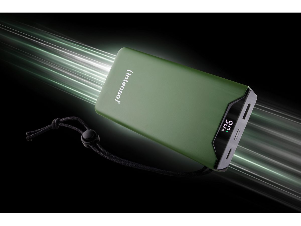 INTENSO Powerbank F20000, green 7332057 20000 mAh, USB-A, USB-C (4034303034826)