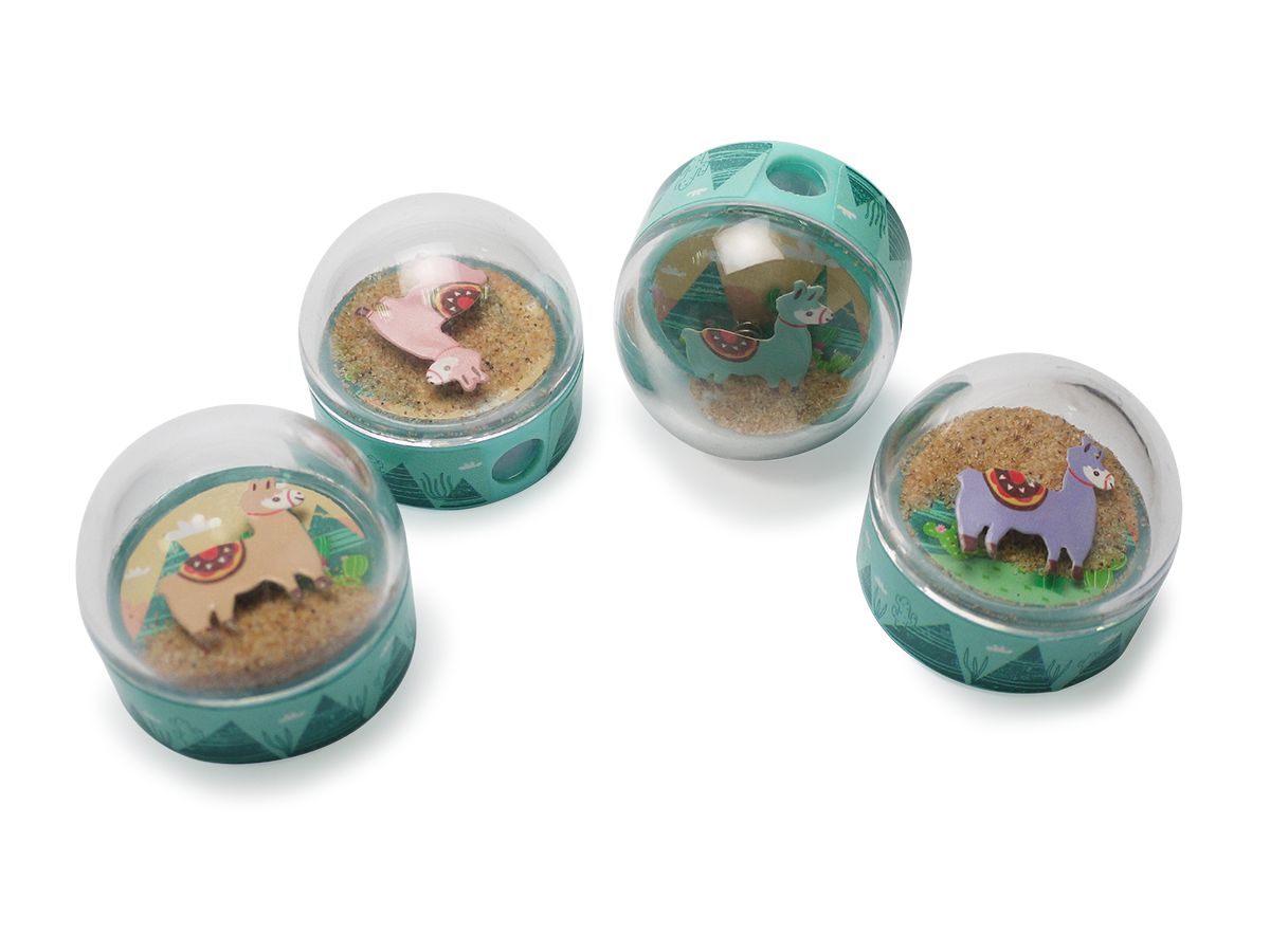 ROOST Taille-crayon 114472 Lama 4 couleurs (7612265114472)