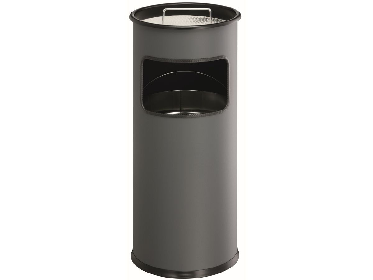DURABLE Abfalleimer 333058 mit Ascher, 17L, anthrazit (4005546989044)