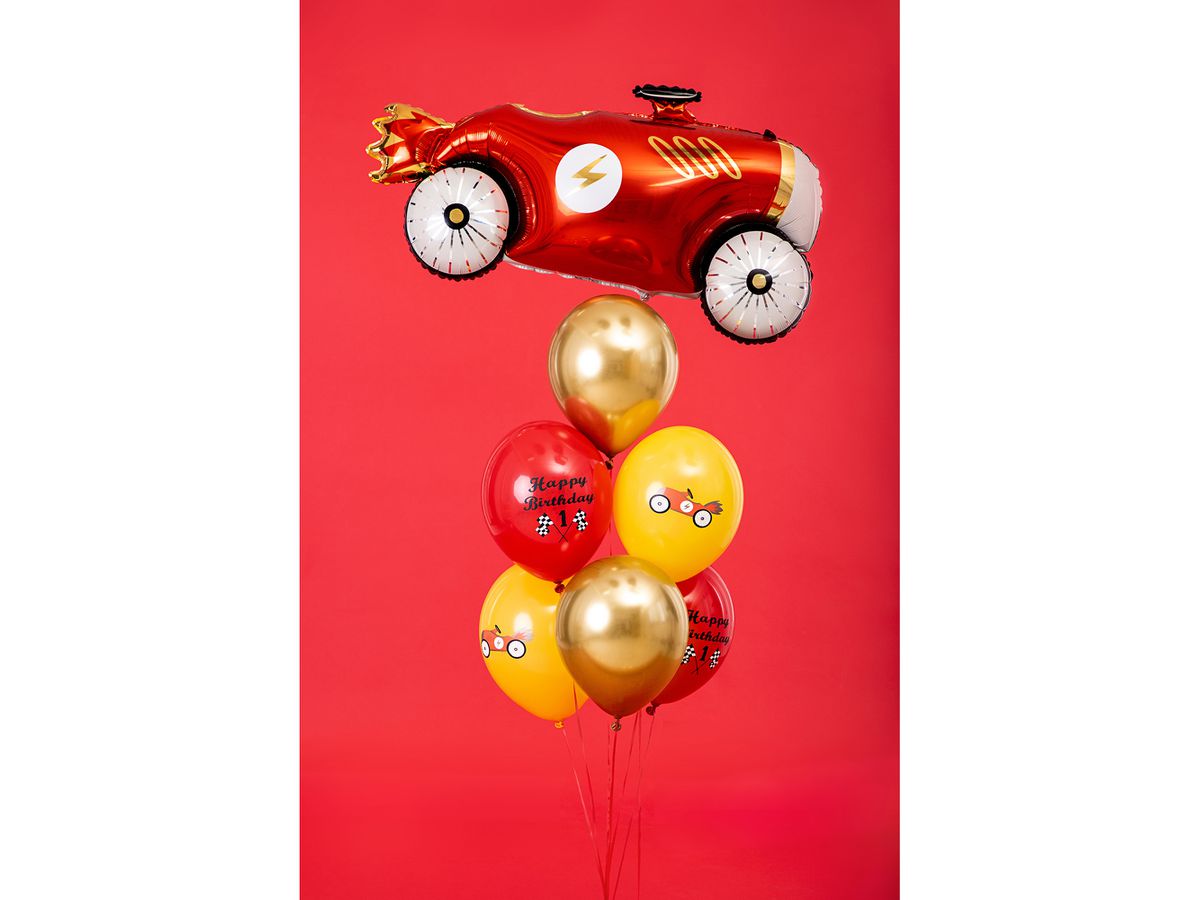PARTYDECO Palloncini 30cm SB14P3000006 Auto 6 pezzi (5900779180031)