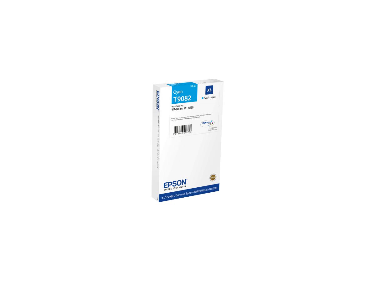 EPSON Cart. d'encre XL cyan T90824N WF 6090/6590 4000 pages (8715946727004)