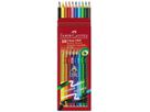 FABER-CASTELL Matite colorate cancell. GRIP 116613 triangolare, 10 colori (4005401166139)
