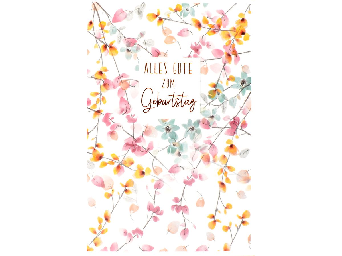 ABC Carte d'anniversaire fleur 1120005300 B6 (7611119262000)