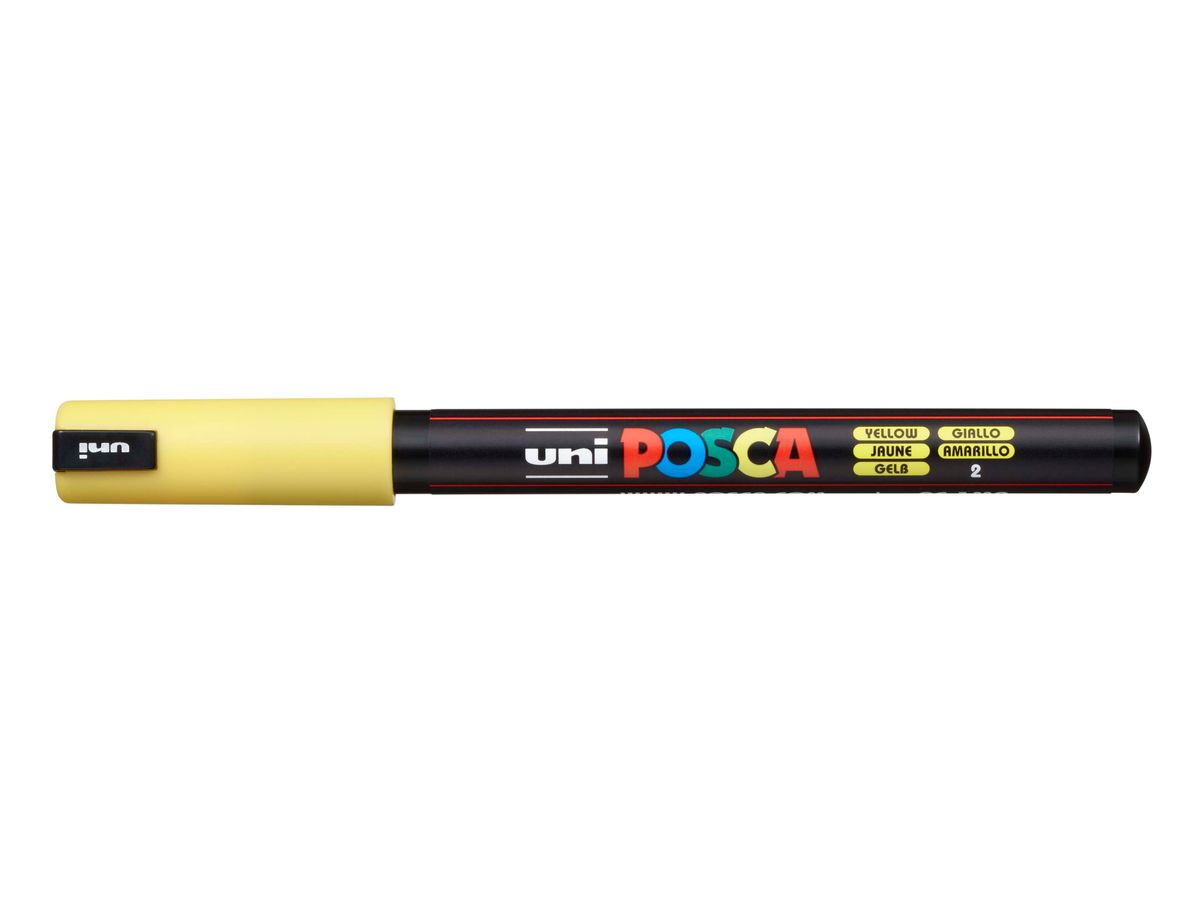 POSCA Fineliner 0.7mm PC1MR YELLOW gelb (4902778089798)