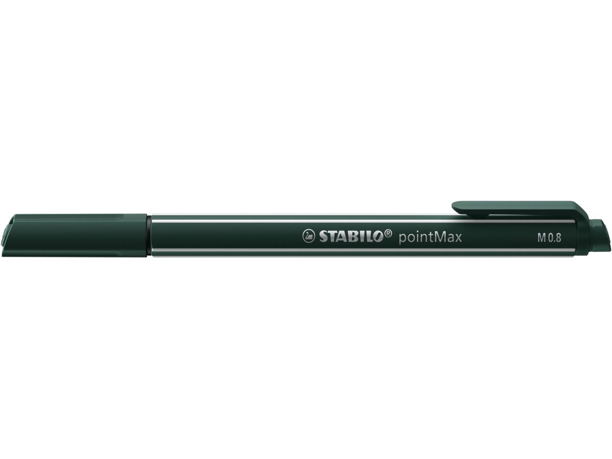 STABILO Fineliner PointMax 0.8mm 488/63 verde olivia (4006381581554)