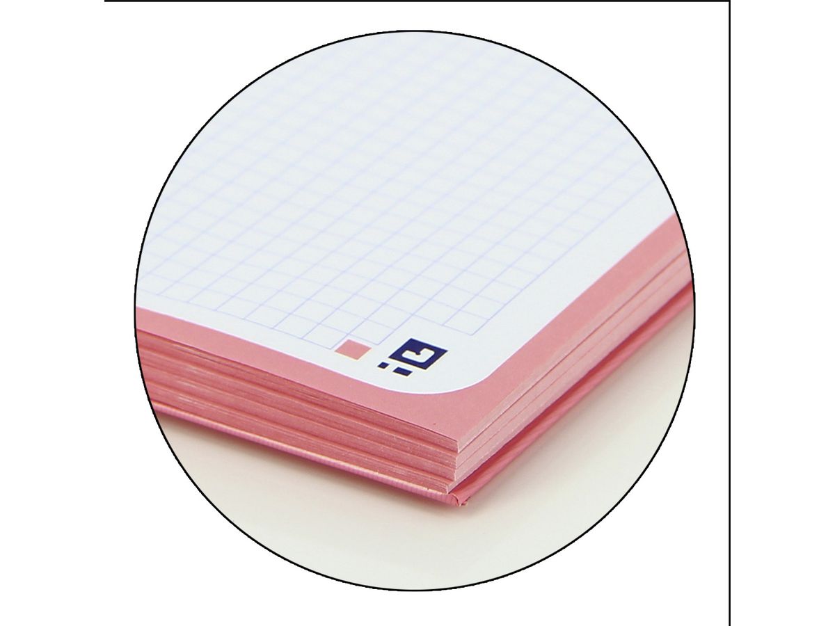 OXFORD Libro a spirale scacchiera A4+ 400117272 rosa pastel 80 fogli (8412771028190)