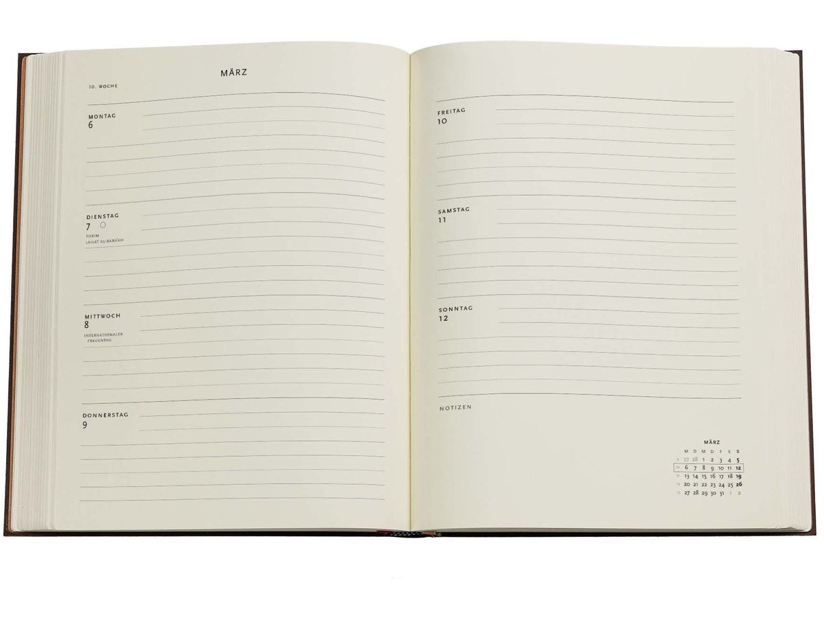 PAPERBLANKS Agenda Birnengarten Ultra 2026 DD0642-9 1S/2P HOR Ultra HC AL 18x23cm (9780349706429)