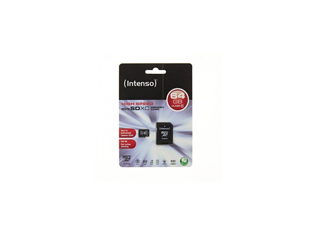 INTENSO Micro SD class 10 64GB 3413490 (4034303017973)