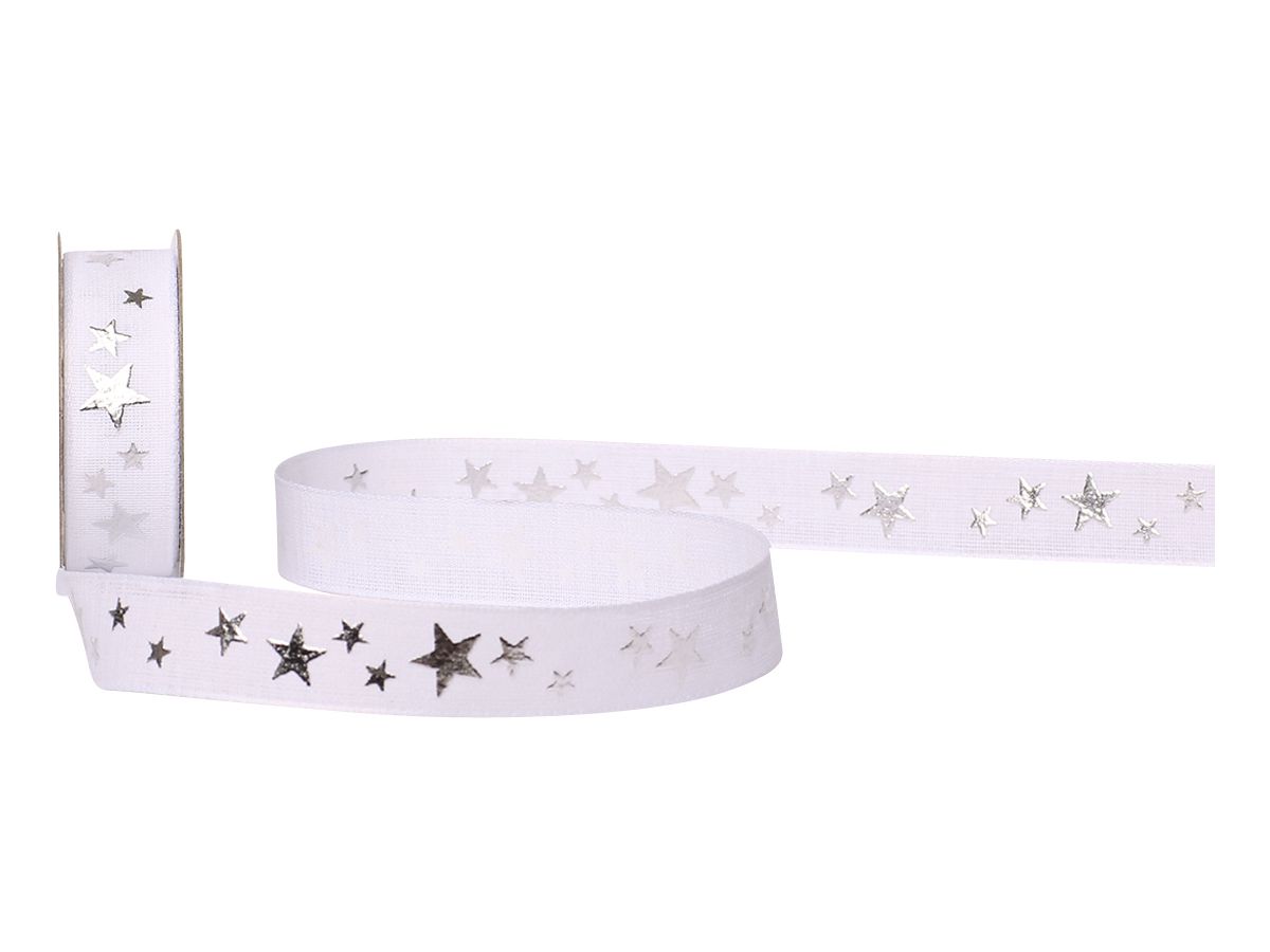 SPYK Band Cubino Étoiles 1031.1654 16mmx3m Weiss-Silber (7611475268357)