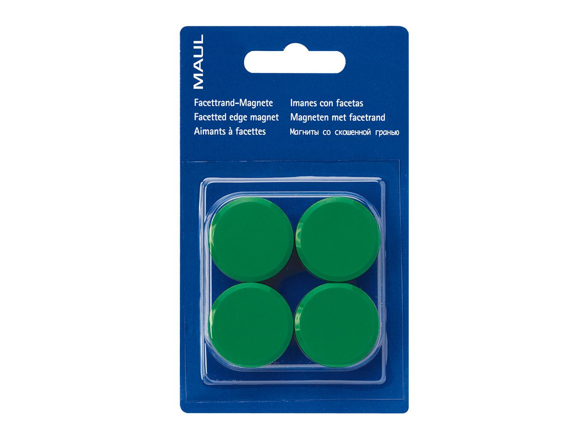 MAUL Magnete 30mm 2.13 grün 4 Stück (4002390027298)