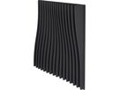 SUONO Panneaux muraux 120x120x16cm 3333.U12.2600 BLADES, noir (7640439765458)