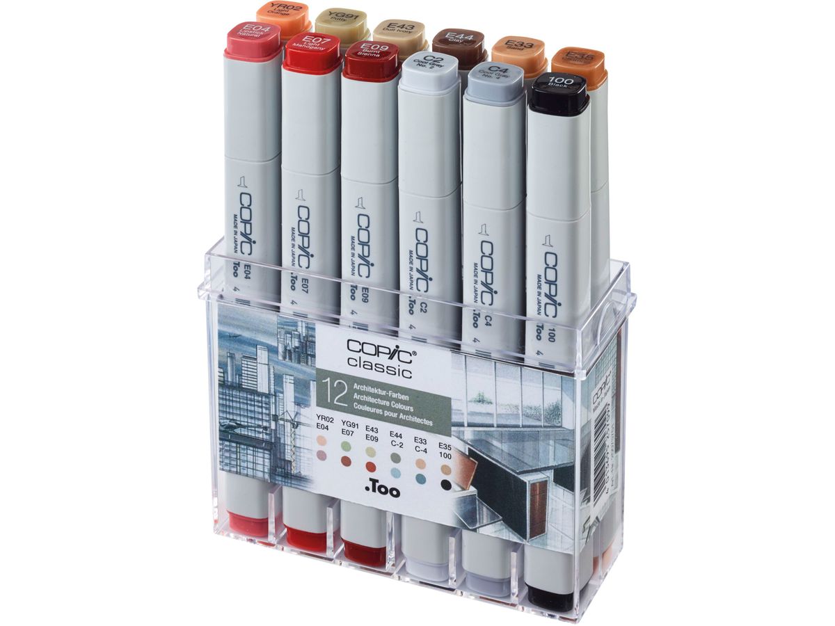COPIC Marker Classic 20075701 architecture, 12 pcs. (4013695257099)