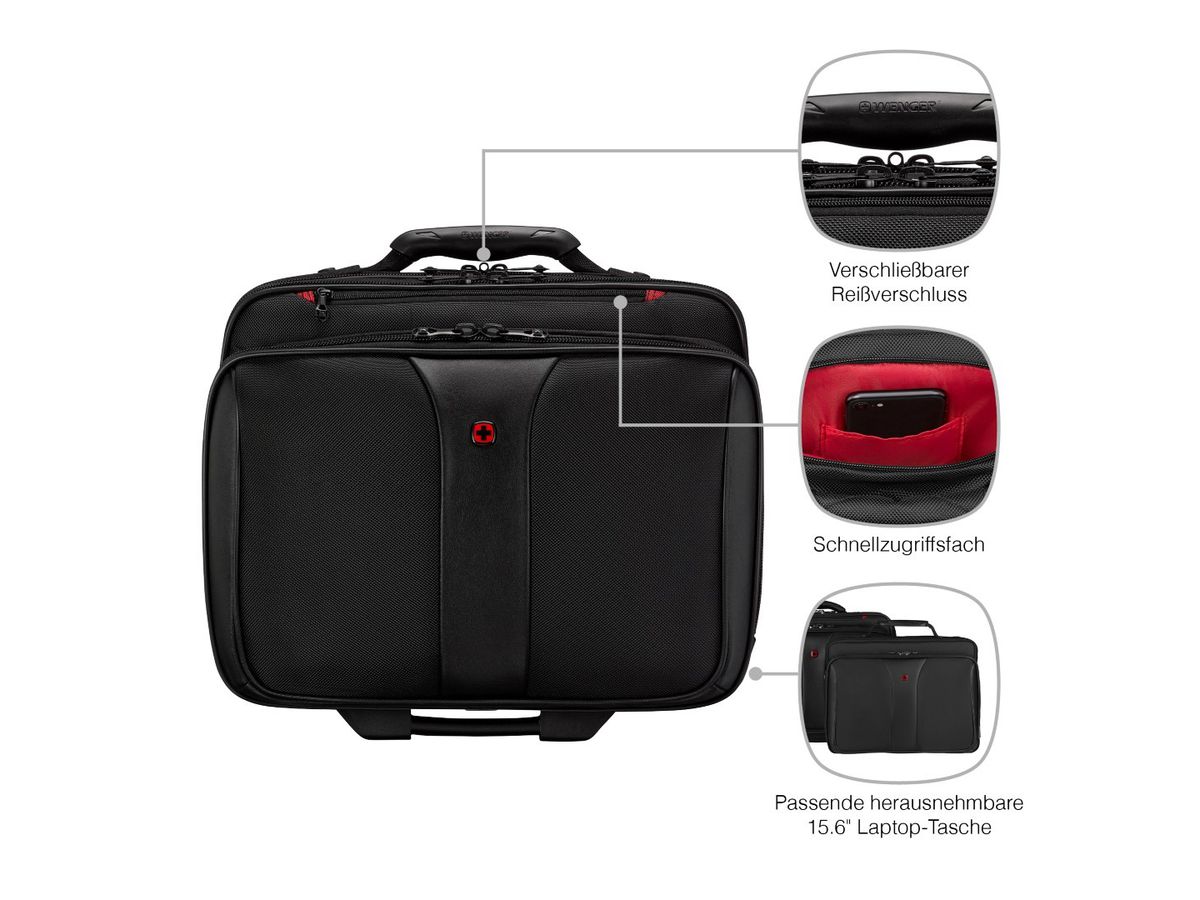 WENGER Notebook Trolley Patriot 600662 Trolley 17, Bag 15.4 pollice (7613329008201)