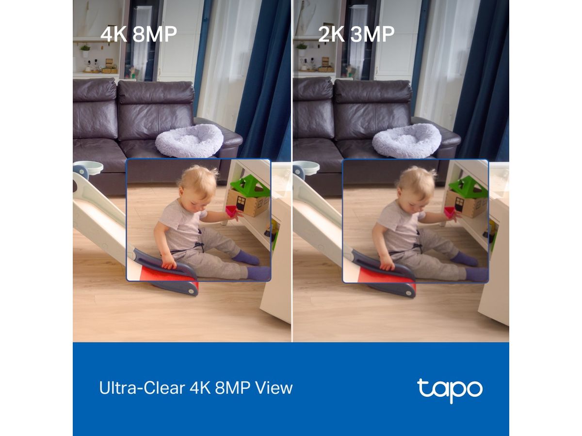 TP-LINK AI Pan/Tilt Security Cam Tapo C260 4K, Smart AI (1210002610780)