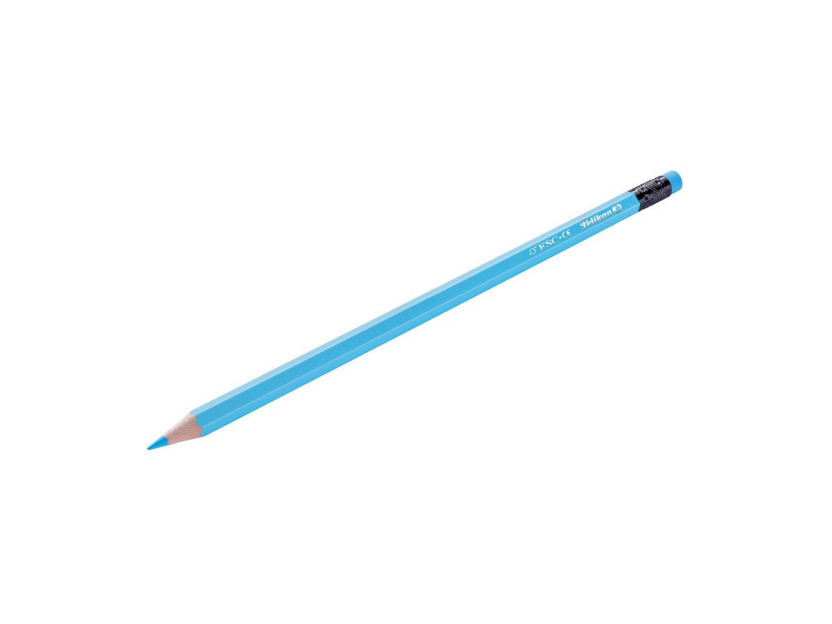 PELIKAN Crayons de couleur/gomme 700689 12 couleurs (4012700700681)