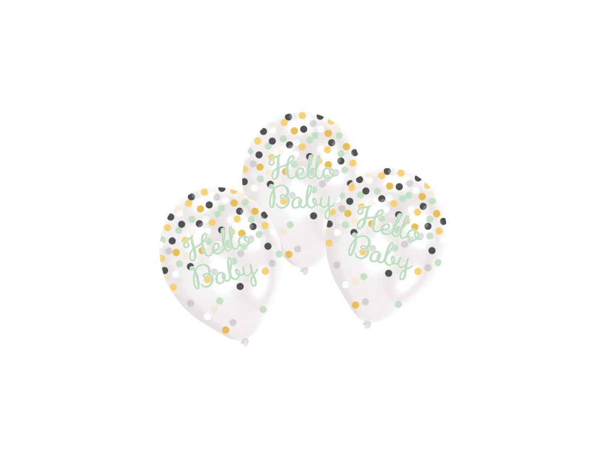 NEUTRAL Palloncini Hello Baby 9913163 6 pcs. (0194099073486)