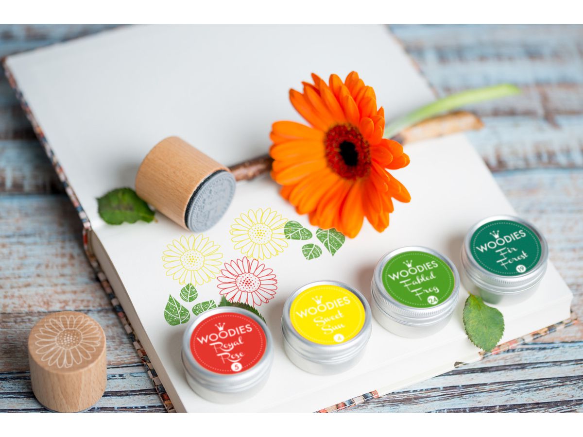 COLOP Woodies Display Floral 165670 25 timbri, 5 tamponi (9004362535614)