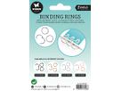 SIZZIX Reliure 2.3x2.3x0.3cm RING03 argent 12 pcs. (8713943134283)