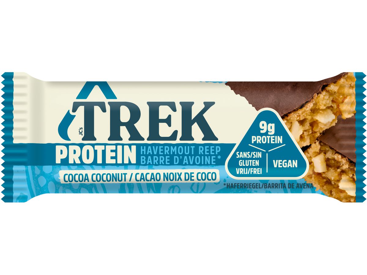 TREK Barrette proteiche di avena 85525 16 pz. Cocoa Coconut (5060088705841)