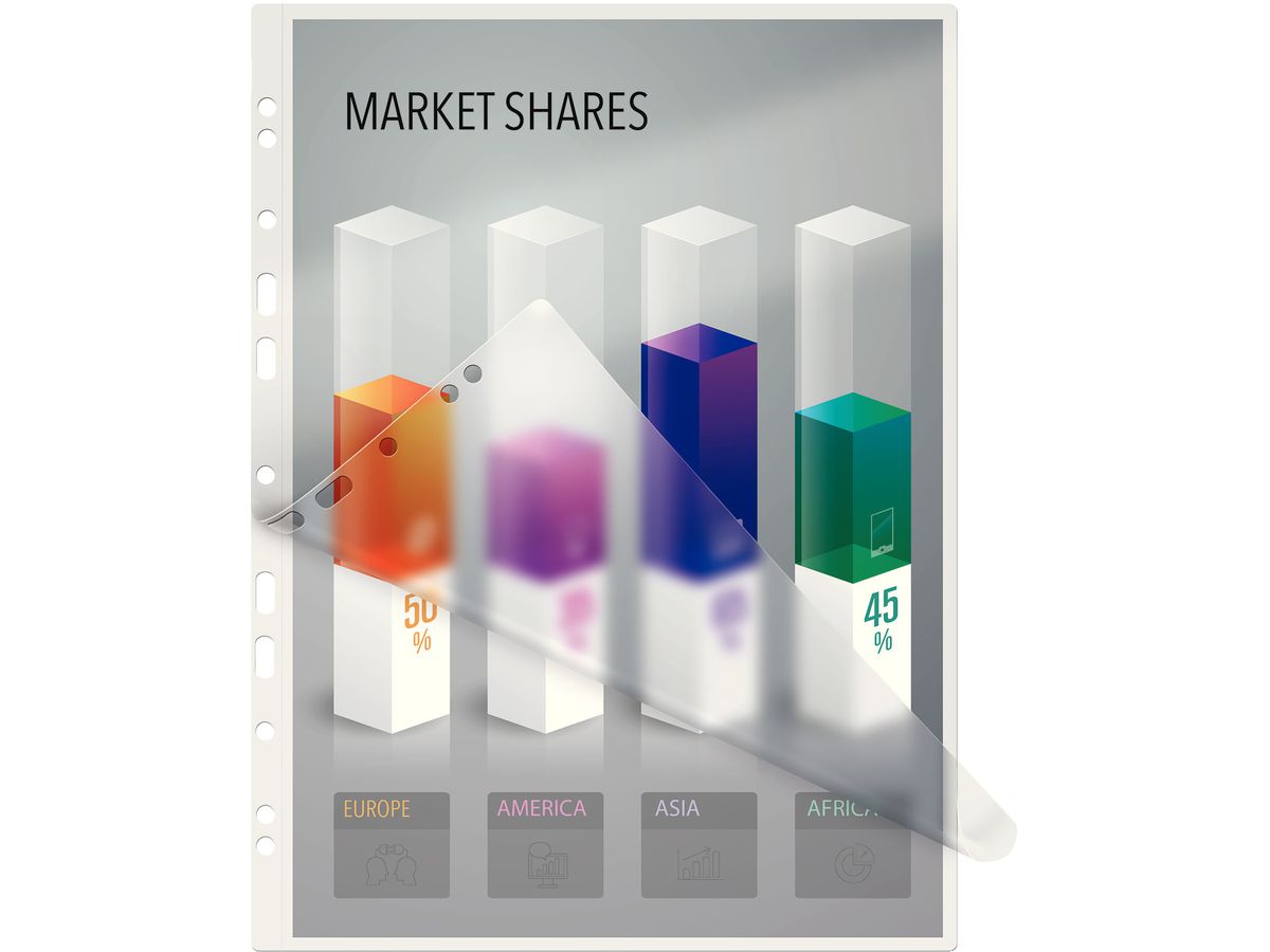 LEITZ Laminiertasche A4 33878 glanz, 125my 100 Stk (5411313338783)