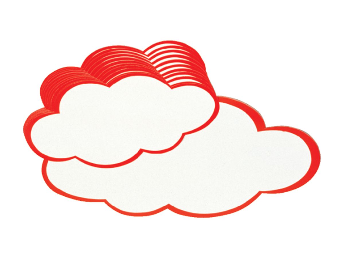 BEREC Karton Wolken 37x62cm 550.003 20 Stück (7640106620172)