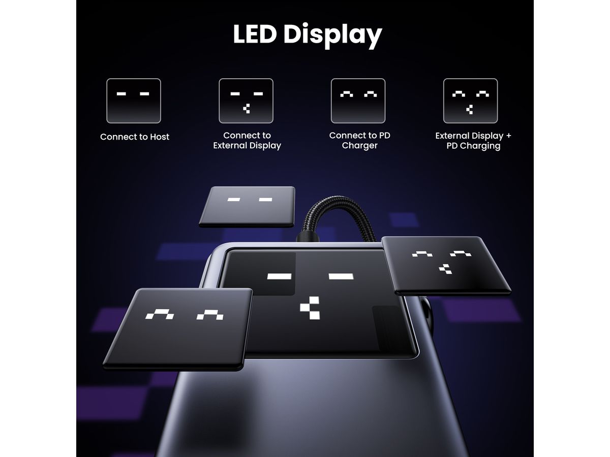 UGREEN Uno 6-in-1 USB-C To HDMI 35998 2xUSB 3.2 A+2xUSB 3.2 C+PD (6941876239986)