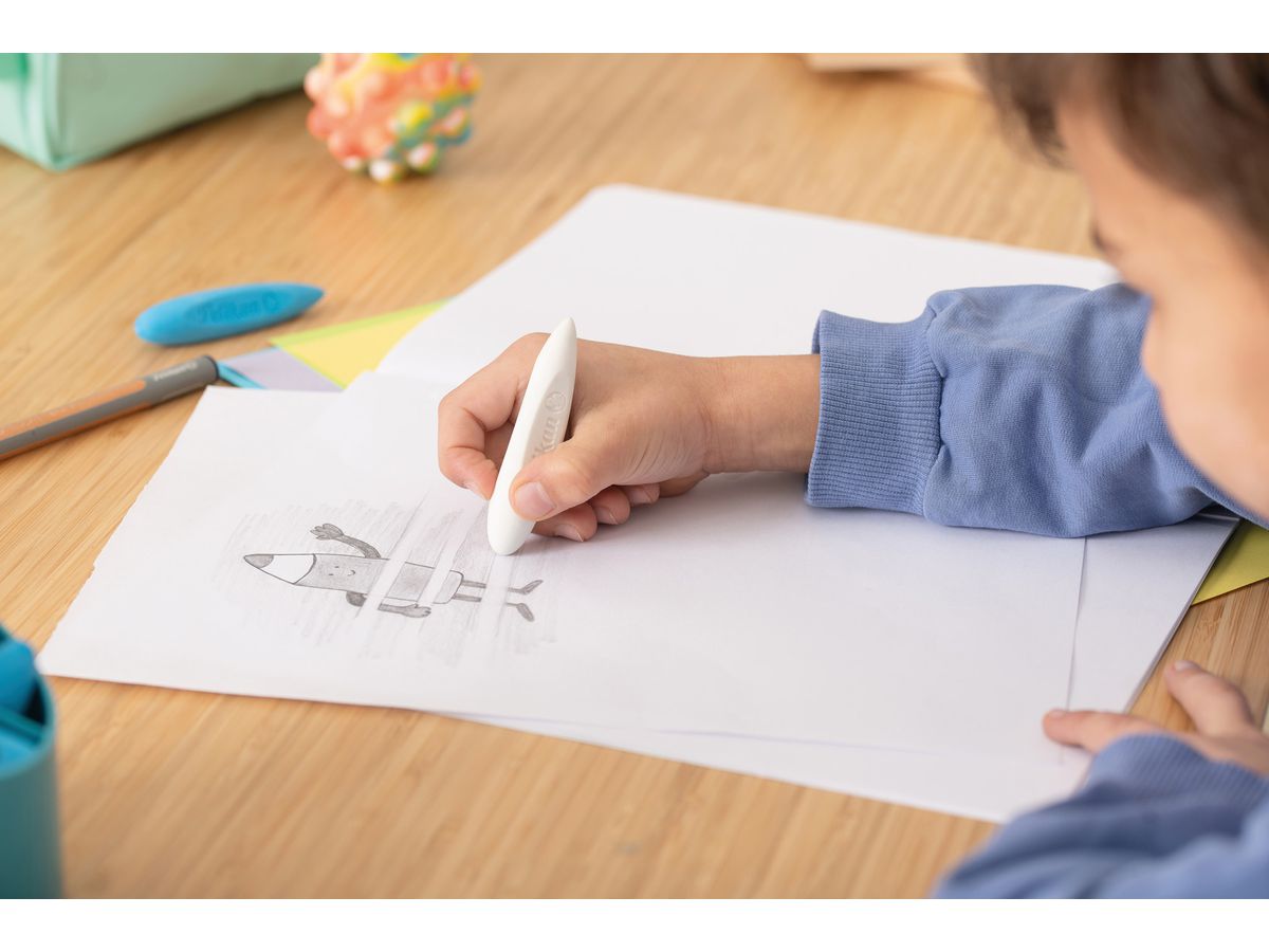 PELIKAN Gomme Griffix 605311 bleu/blanc 2 pièces (4012700605313)