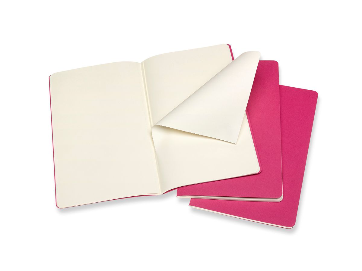 MOLESKINE Carnet carton 3x L/A5 629681 en blanc, pink, 80 pages (8058647629681)