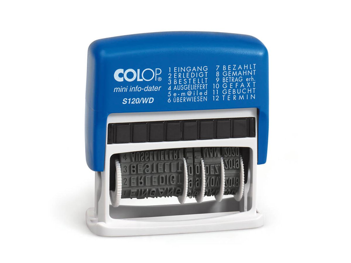 COLOP Tampon text 41x4mm S 120WD D02 12 texte D (9004362356172)