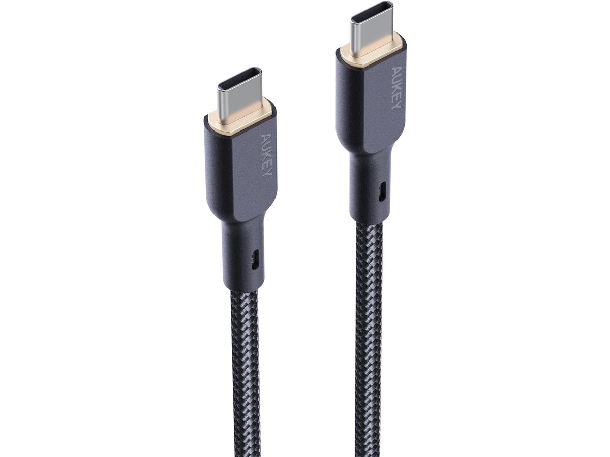 AUKEY Cable USB-C-to-C Kevlar Core CB-KCC101 Nylon Braided,1.0m,100W,Bl. (0689323785308)