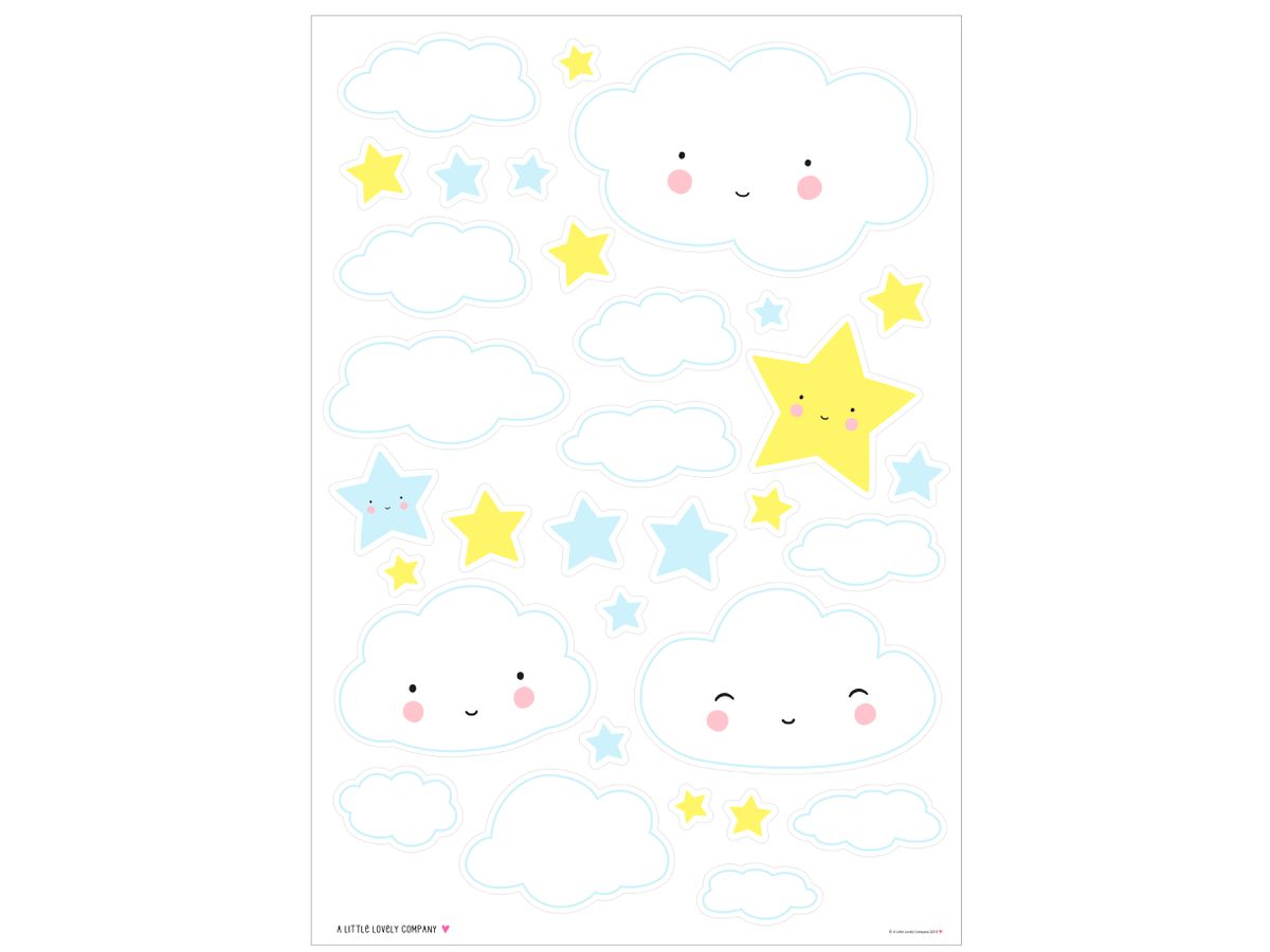 ALLC Adesivi murali WSCLWH07 Nube 350x500 mm (8719033869219)