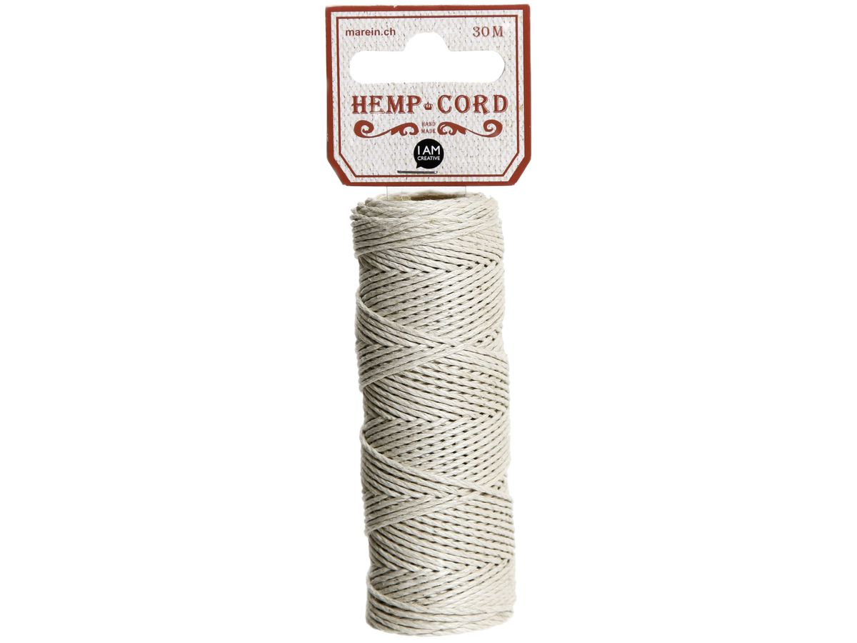 I AM CREATIVE Hanfkordel 4087.27 30 m, weiss (7611983149810)