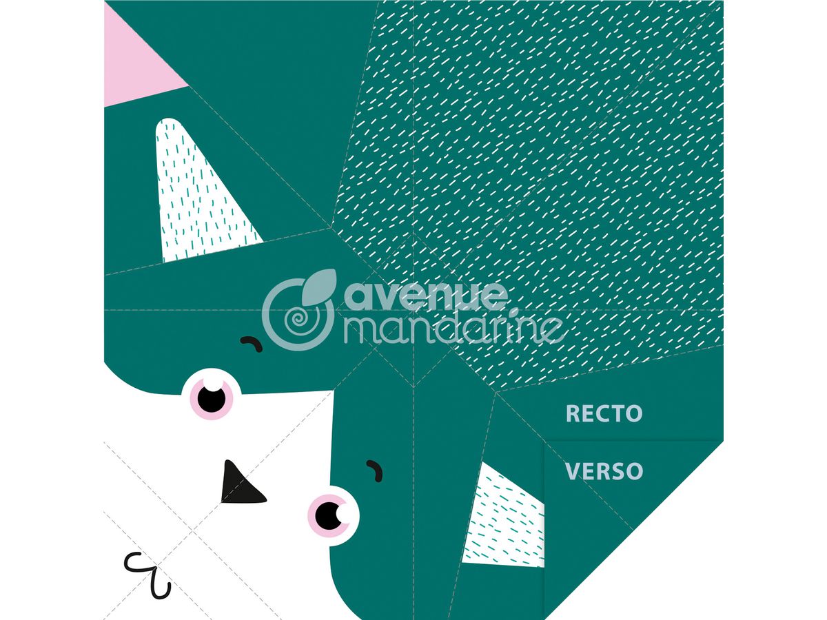 MANDARINE Origamipapier 12x12cm OR508C Mon petit Katze 20 Blatt (3609510575083)