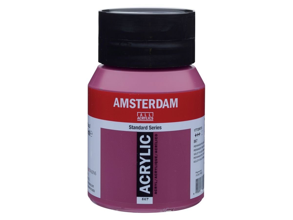 AMSTERDAM Peinture acrylique 500ml 17725672 permanent rouge/violet 567 (8712079394936)