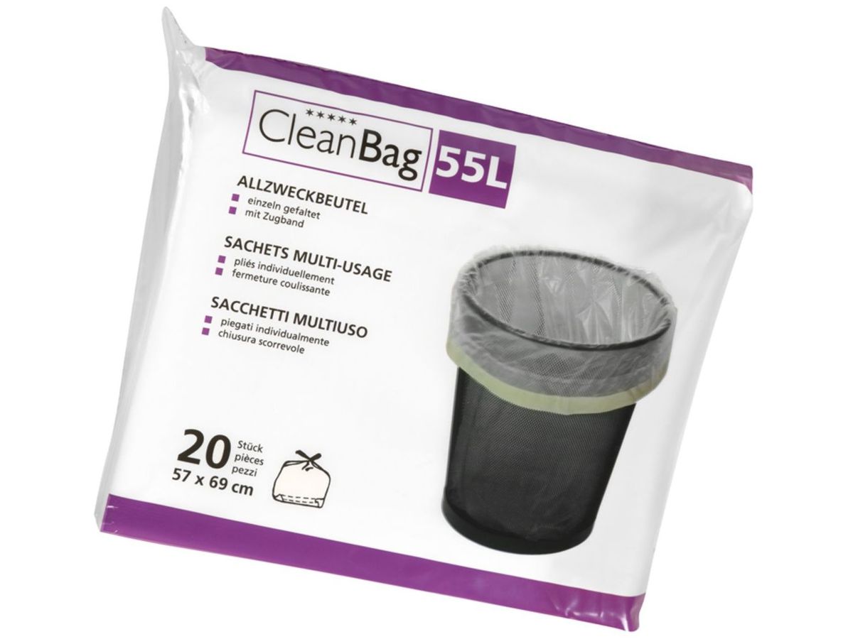 CLEANBAG Sachets multi-usage 2575 55l, 20 pcs. (7640113795757)