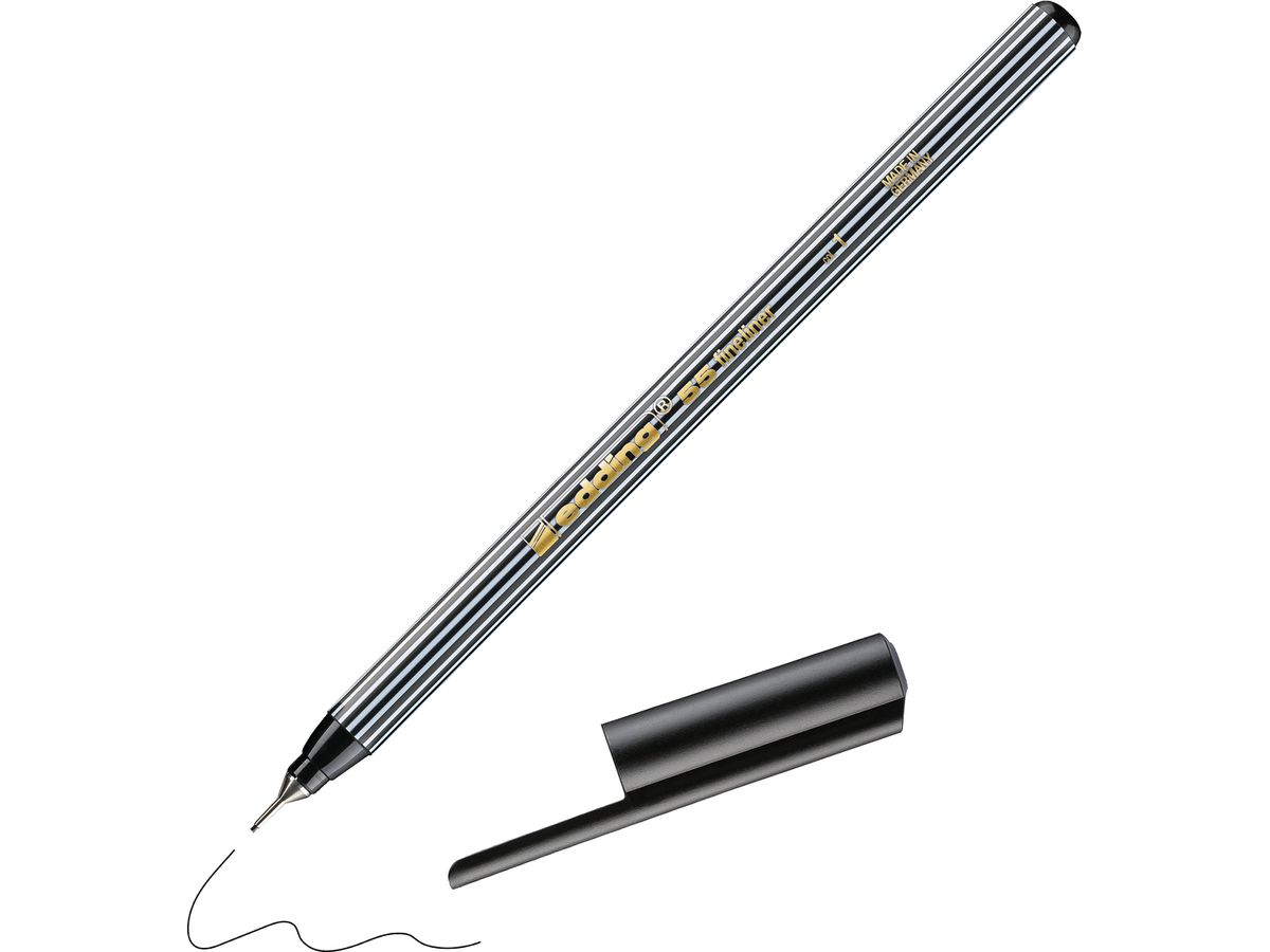EDDING Fineliner 55 0,3mm 55-1 noir (4004764338689)