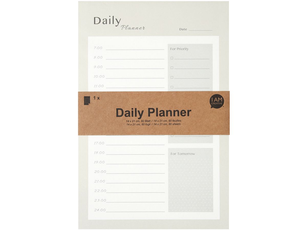 I AM CREATIVE Agenda journalier 14x21cm 4005.39 vert 80 feuilles (7611983211975)